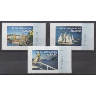 Buy this stamp of Norway of the year 2015 (Course voiliers Alesund).