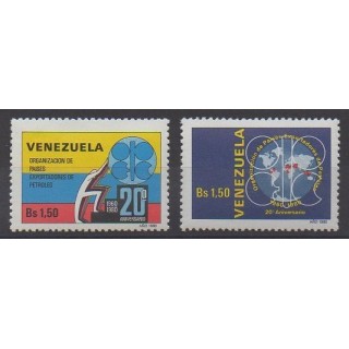 Buy this set of stamps of Venezuela of the year 1980 (Nb 1082/1083).