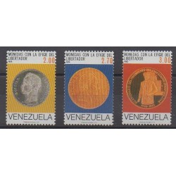 Venezuela - 1985 - Nb 1198/1200 - Coins, Banknotes Or Medals
