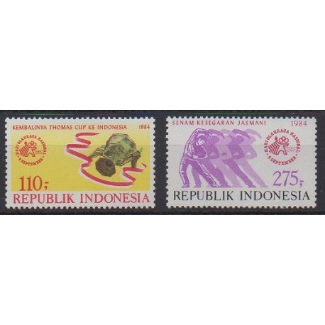 Indonésie - 1984 - No 1038/1039 - Sports divers