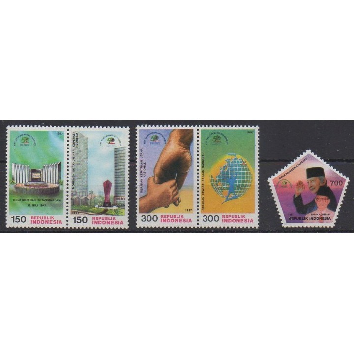 Buy this set of stamps of Indonesia of the year 1997 (Nb 1521/1525).