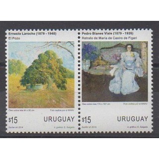 Buy this set of stamps of Uruguay of the year 2014 (Nb 2686/2687).