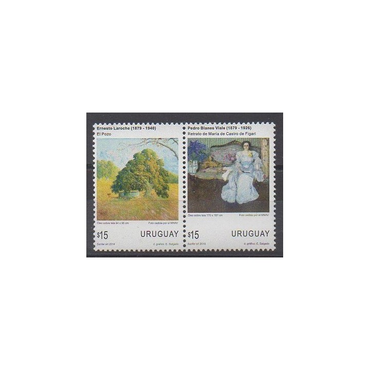 Acheter cette série de timbres d'Uruguay de l'année 2014 (No 2686/2687).