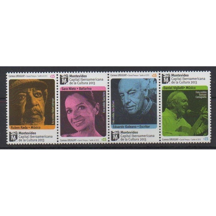 Acheter cette série de timbres d'Uruguay de l'année 2013 (No 2656/2659).