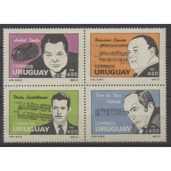 Uruguay - 1991 - No 1389/1392 - Musique