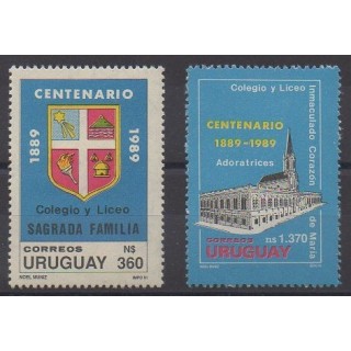 Acheter cette série de timbres d'Uruguay de l'année 1991 (No 1354/1355).
