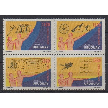 Uruguay - 1991 - Nb 1348/1351 - Science