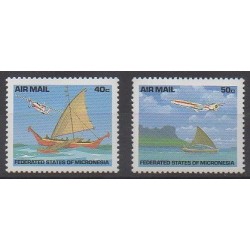 Micronesia - 1992 - Nb PA43/PA44 - Boats - Planes
