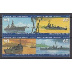 Micronesia - 1995 - Nb 360/363 - Boats - Second World War