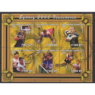 Buy this set of stamps of Mozambique of the year 2001 (Nb 1566/1571). - Used