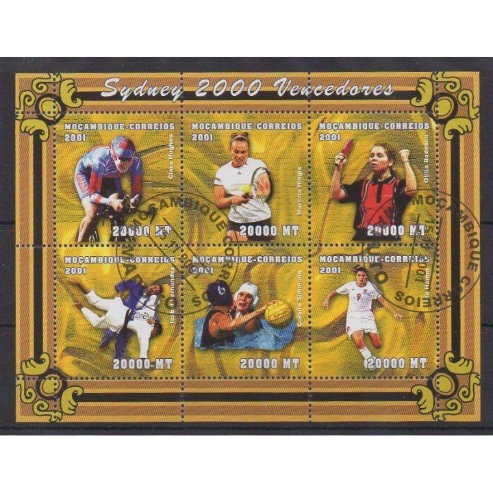 Acheter cette série de timbres du Mozambique de l'année 2001 (No 1572/1577). - Oblitéré