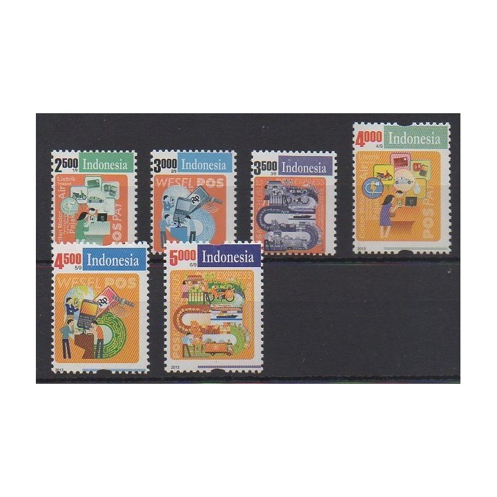 Acheter cette série de timbres d'Indonésie de l'année 2013 (No 2659/2664).