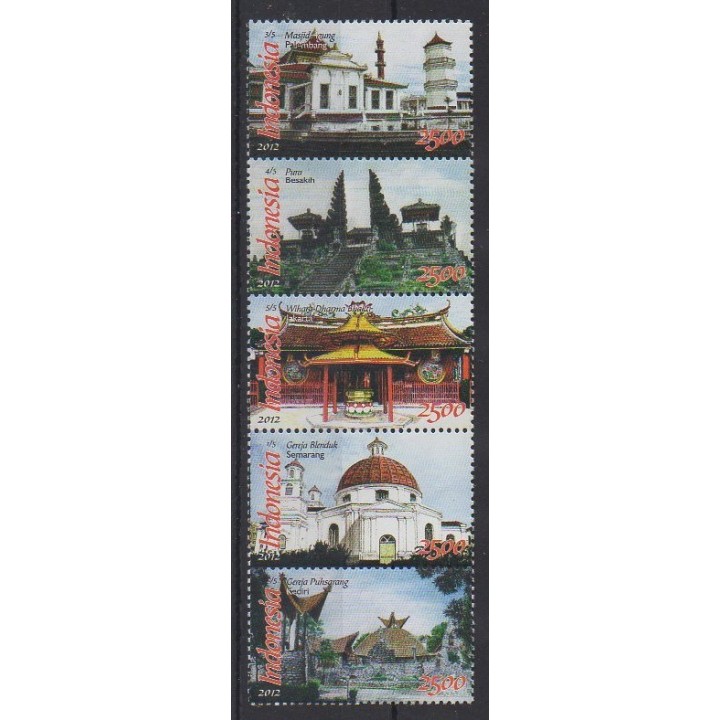 Acheter cette série de timbres d'Indonésie de l'année 2012 (No 2622/2626).