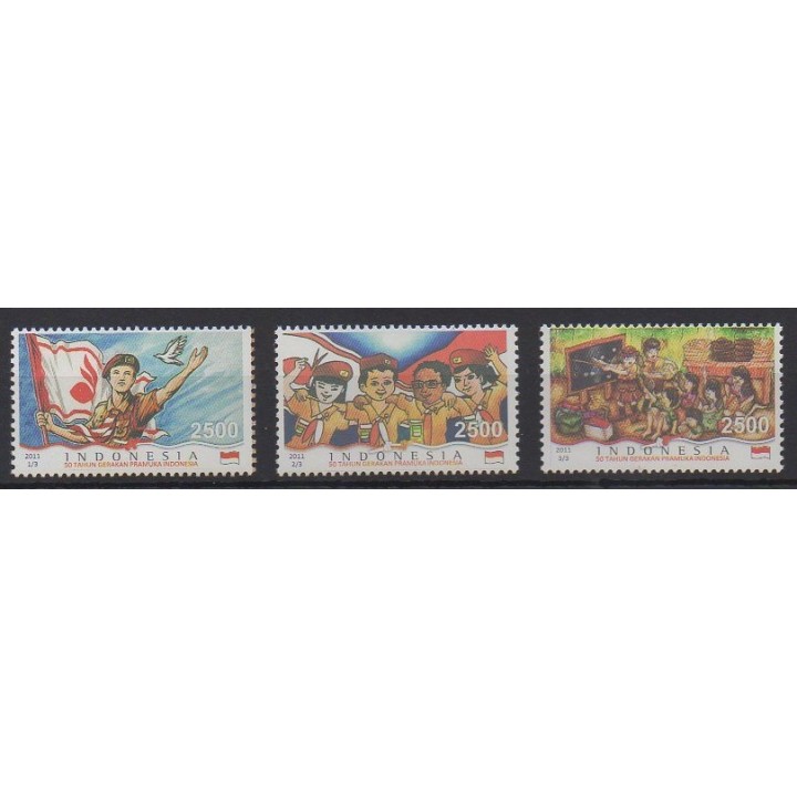 Acheter cette série de timbres d'Indonésie de l'année 2011 (No 2553/2555).