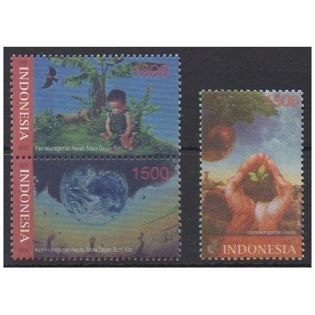 Indonésie - 2010 - No 2467/2469 - Environnement