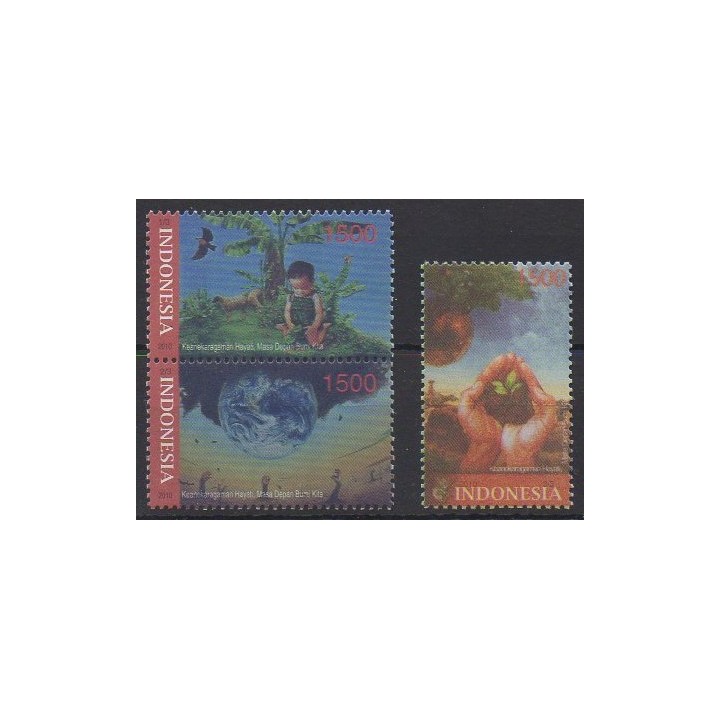 Acheter cette série de timbres d'Indonésie de l'année 2010 (No 2467/2469).