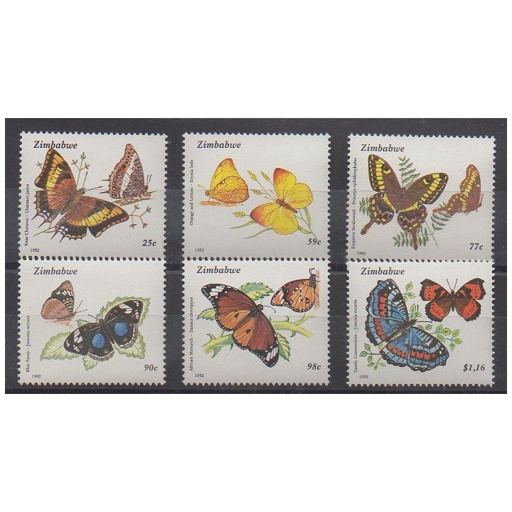 Buy this set of stamps of Zimbabwe of the year 1992 (Nb 256/261).
