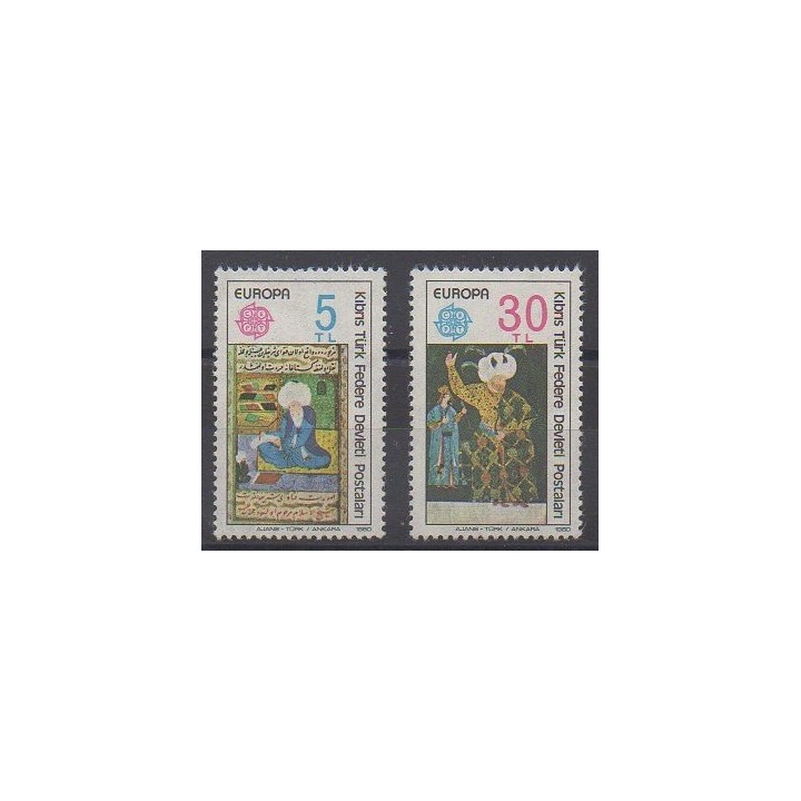 Acheter cette série de timbres de Turquie (Chypre du nord) de l'année 1980 (No 73/74).