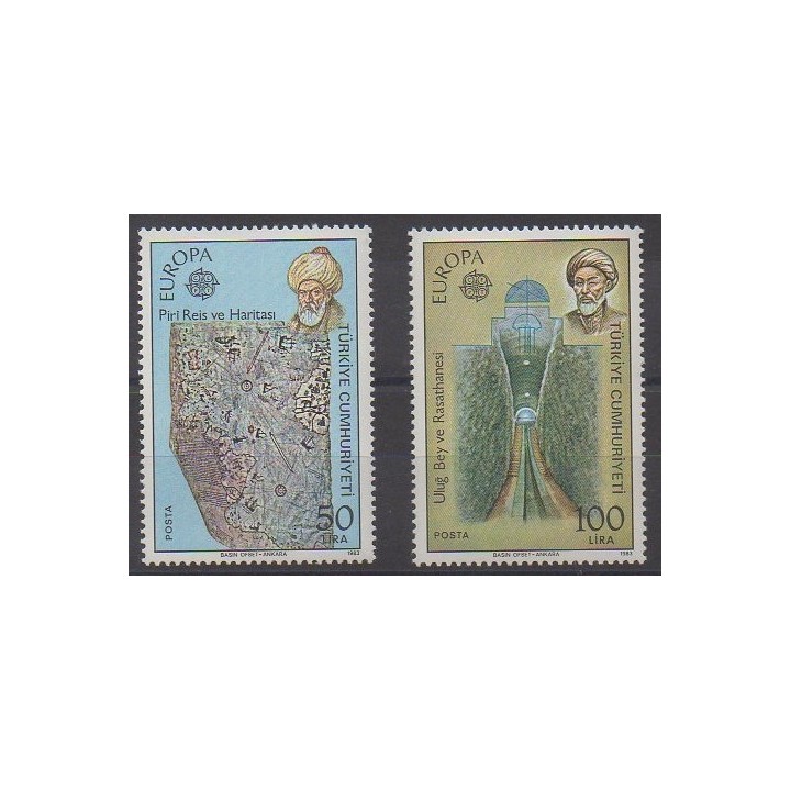 Buy this set of stamps of Turkey of the year 1983 (Nb 2389/2390).