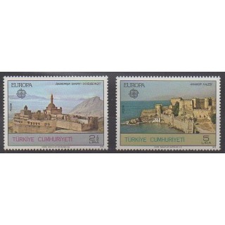 Acheter cette série de timbres de Turquie de l'année 1978 (No 2213/2214).