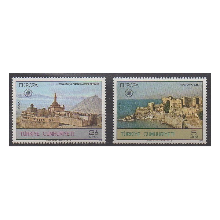 Acheter cette série de timbres de Turquie de l'année 1978 (No 2213/2214).