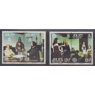 Acheter cette série de timbres de l'île de Jersey de l'année 1980 (No 213/216).