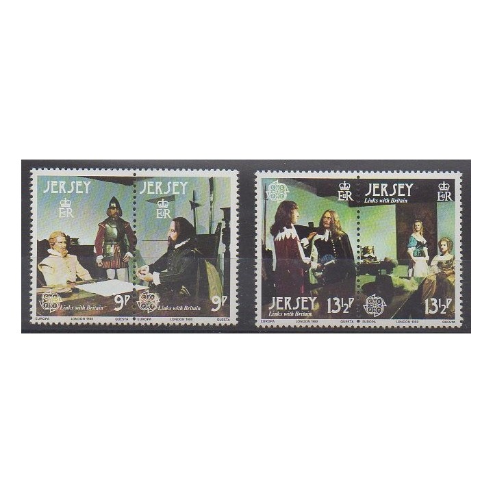 Buy this set of stamps of Jersey of the year 1980 (Nb 213/216).