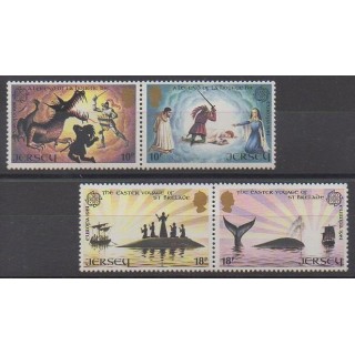 Acheter cette série de timbres de l'île de Jersey de l'année 1981 (No 247/250).
