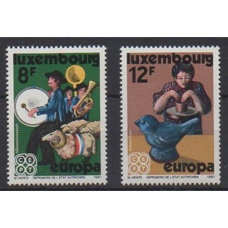 Buy this set of stamps of Luxembourg of the year 1981 (Nb 981/982).