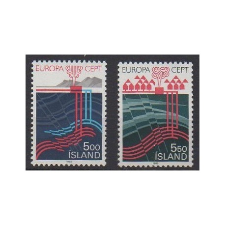 Islande - 1983 - No 551/552 - Europa