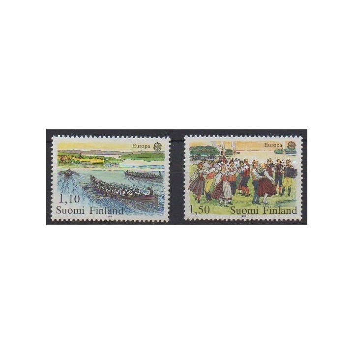 Buy this set of stamps of Finland of the year 1981 (Nb 845/846).