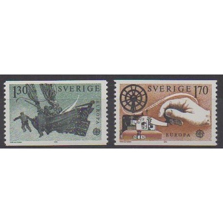 Suède - 1979 - No 1040/1041 - Service postal - Europa