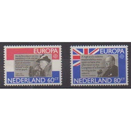 Pays-Bas - 1980 - No 1138/1139 - Célébrités - Europa