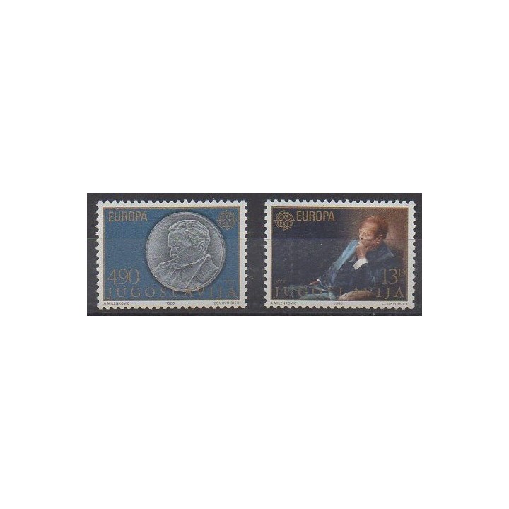 Buy this set of stamps of Yugoslavia of the year 1980 (Nb 1711/1712).