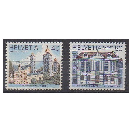 Suisse - 1978 - No 1058/1059 - Monuments - Europa