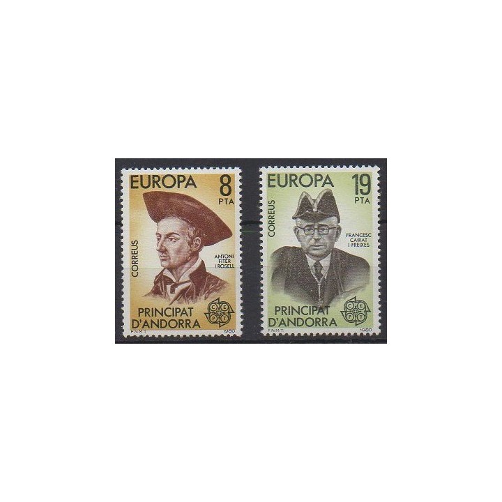 Buy this set of stamps of Spanish Andorra of the year 1980 (Nb 124/125).