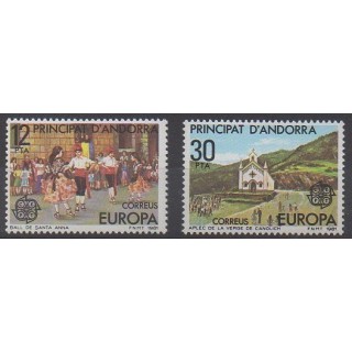 Buy this set of stamps of Spanish Andorra of the year 1981 (Nb 131/132).