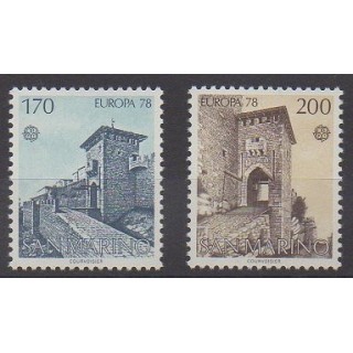 Acheter cette série de timbres de Saint-Marin de l'année 1978 (No 955/956).