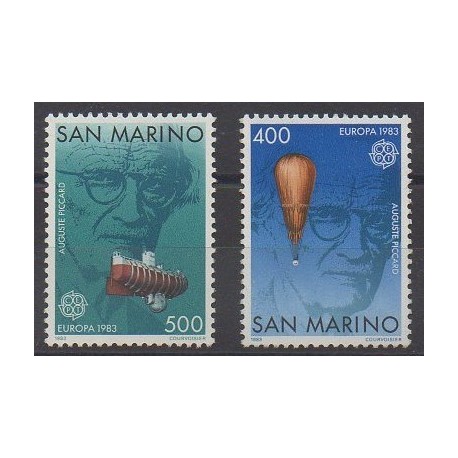 Saint-Marin - 1983 - No 1074/1075 - Sciences et Techniques - Europa