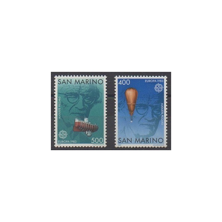 Buy this set of stamps of San Marino of the year 1983 (Nb 1074/1075).