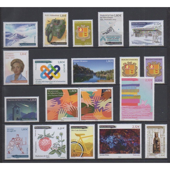 Buy the stamps of French Andorra of the year 2023 (Nb 885/903).