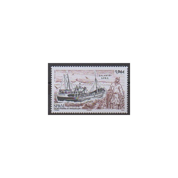 Acheter ce timbre de Saint-Pierre et Miquelon de l'année 2024 (Le Galantry).