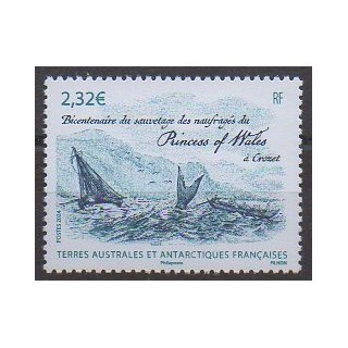Acheter ce timbre des Terres Australes et Antarctiques Françaises de l'année 2024 (Sauvetage du Princess of Wales).
