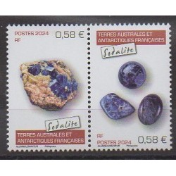 French Southern and Antarctic Territories - Post - 2024 - Nb 1070/1071 - Minerals - Gems