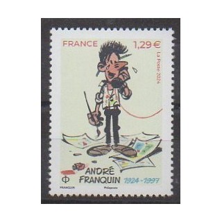 Buy this stamp of France of the year 2024 (André Franquin).