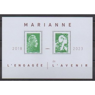 Buy this stamp of France of the year 2024 (Marianne l'engagée et Marianne de l'avenir).