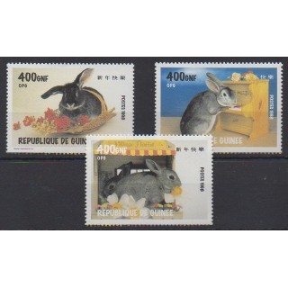 Acheter cette série de timbres de Guinée de l'année 1998 (No 1427/1429).