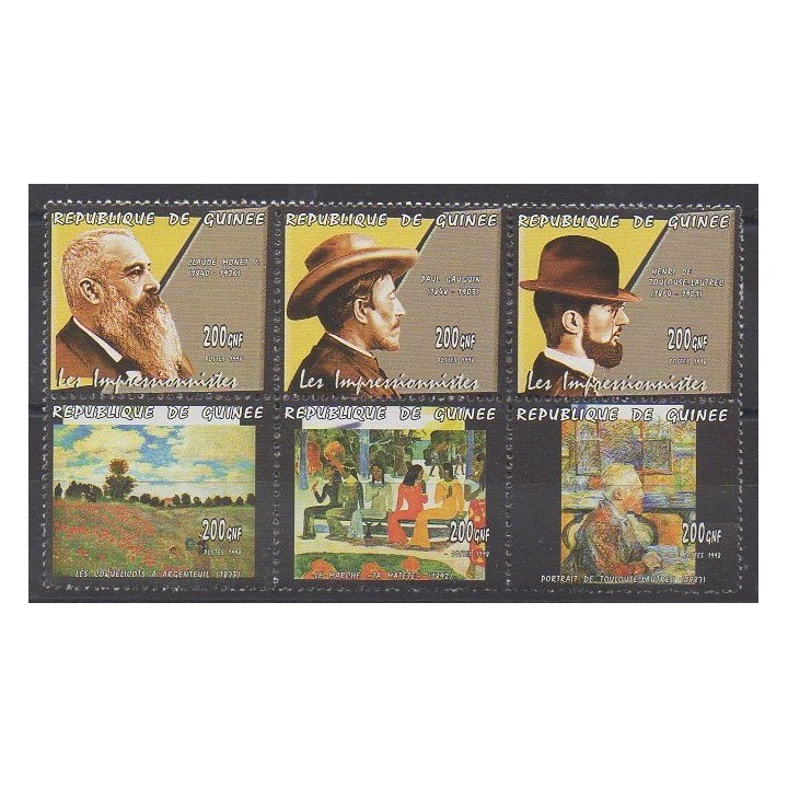 Acheter cette série de timbres de Guinée de l'année 1999 (No 1506/1511).