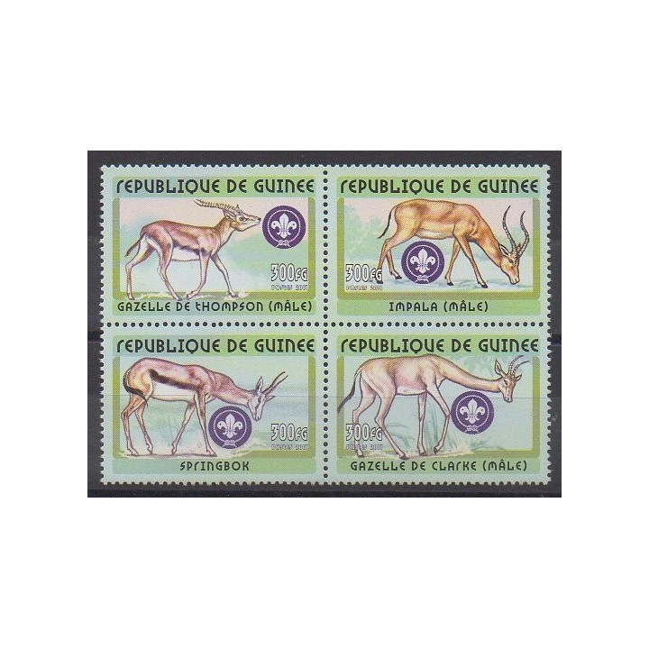 Buy this set of stamps of Guinea of the year 2001 (Nb 2021/2024).
