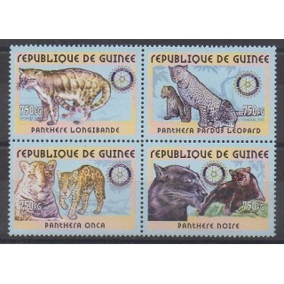 Acheter cette série de timbres de Guinée de l'année 2001 (No 2033/2036).